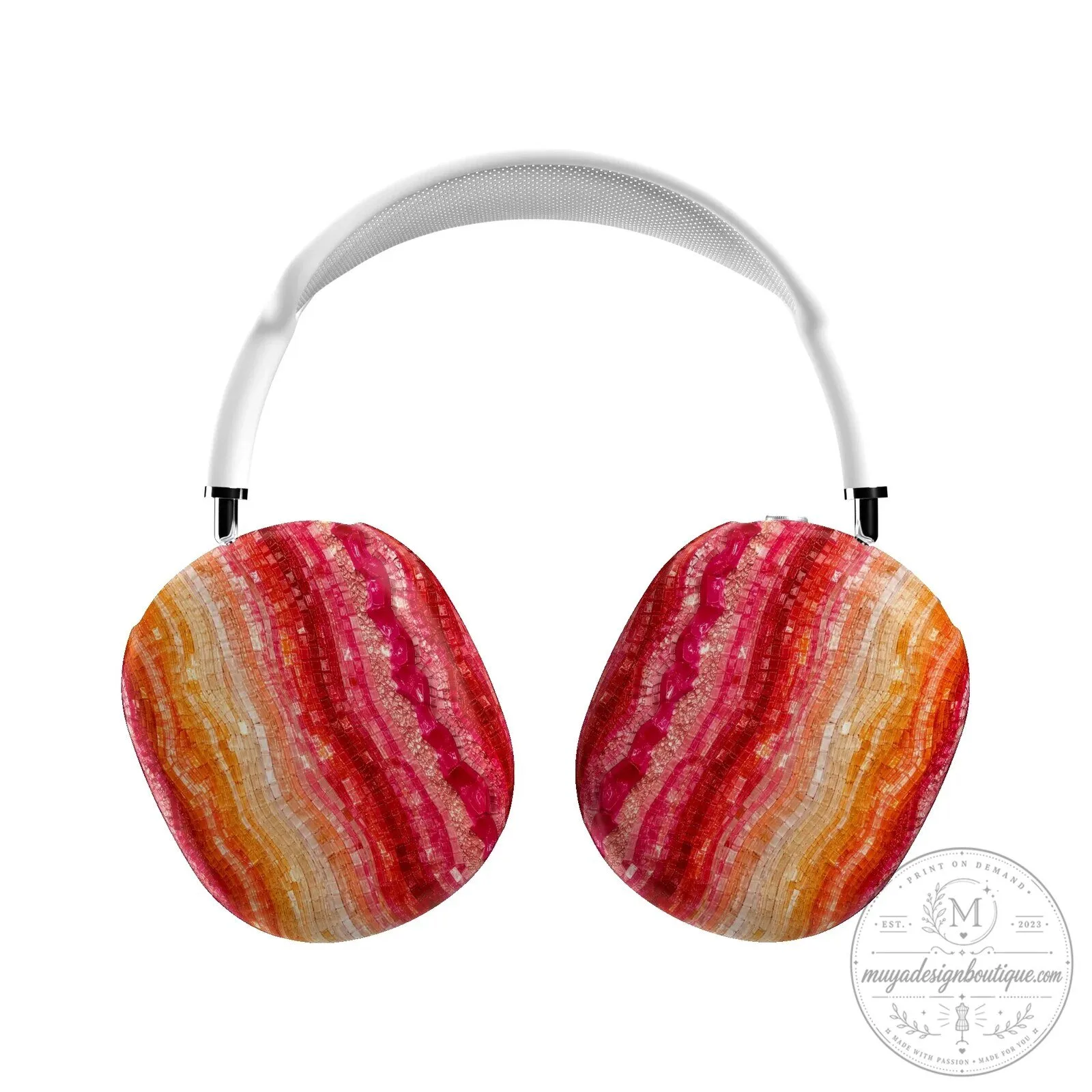 Molten Mars Abstract Art Design AirPods Max Headphone Case Cover