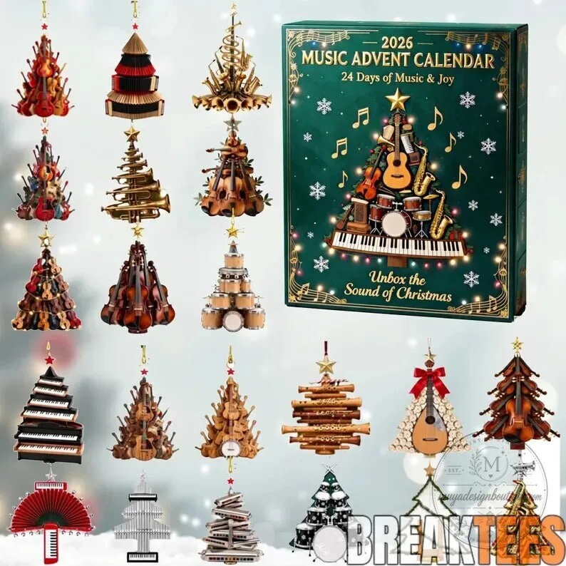 Musical Instrument Christmas Advent Calendar 2026 2D