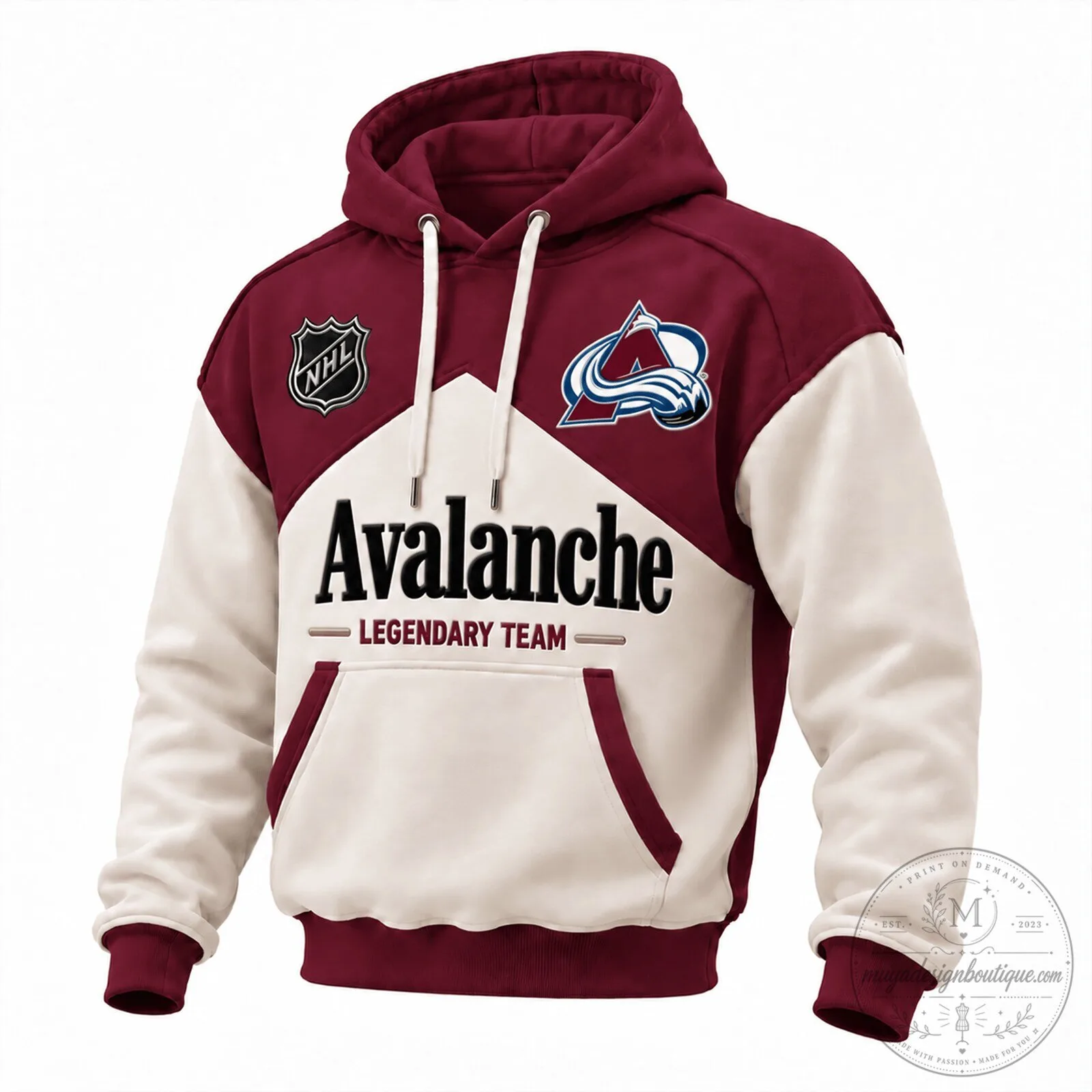 Colorado Avalanche Legendary Team NHL Hockey Fan Hoodie