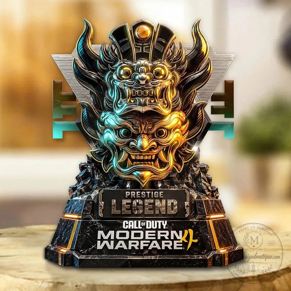 Call of Duty Modern Warfare Prestige Legend Custom Shape Acrylic Plaque