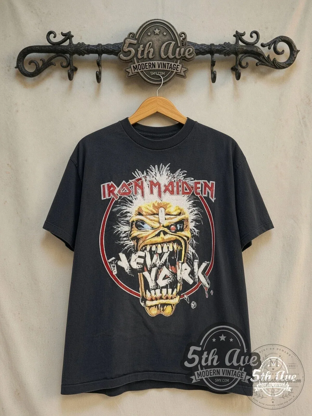 Iron Maiden Seventh Tour of a Seventh Tour 1988 New York Vintage T-Shirt