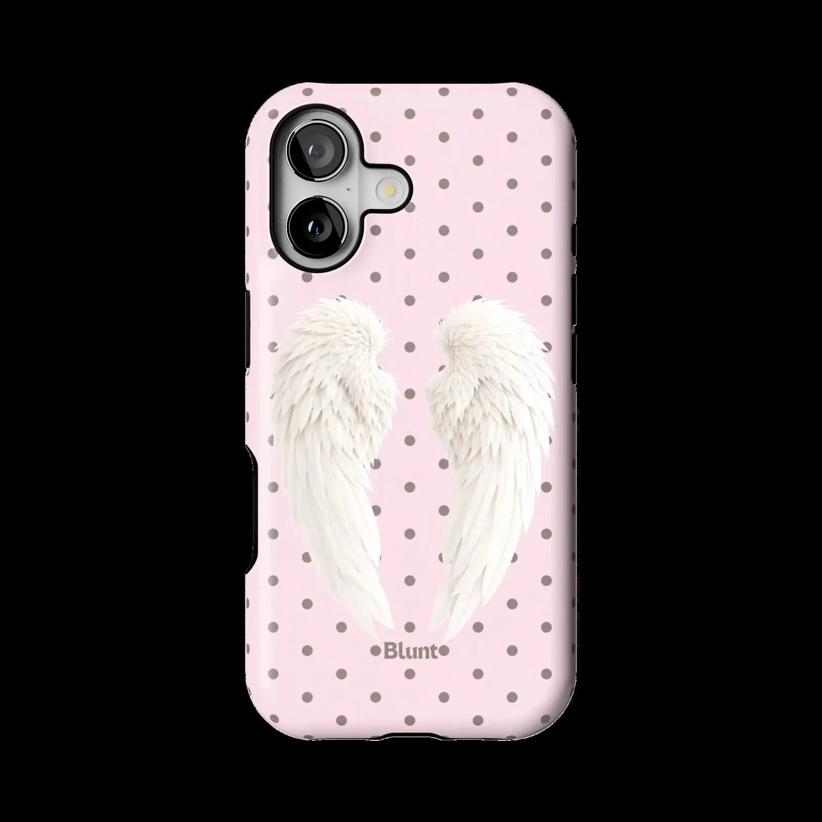 Pink Polka Dot Angel Wings iPhone Case for Apple Smartphone Protection 1 Pink Polka Dot Angel Wings iPhone Case for Apple Smartphone Protection