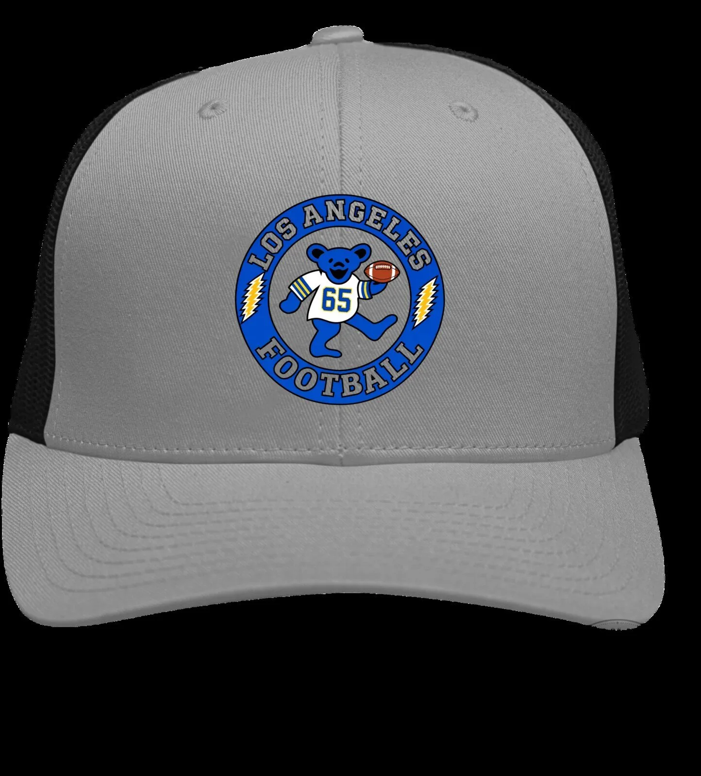 Los Angeles Rams Football Grateful Dead Dancing Bear Trucker Hat