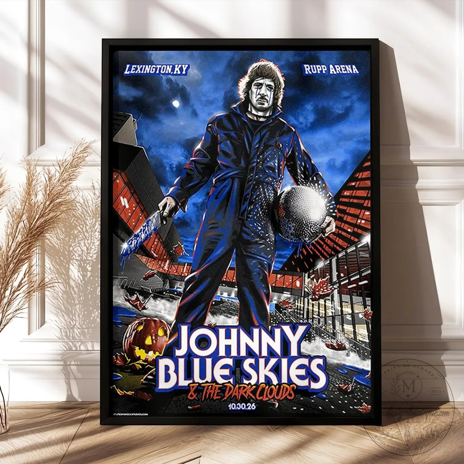 Johnny Blue Skies & The Dark Clouds Lexington Kentucky Concert Poster